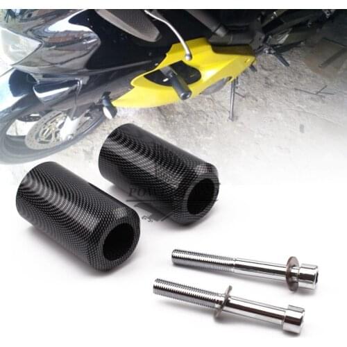 Carbon Fiber/Black Motorcycle Falling Protector Part Delrin Frame Slider Anti Crash Frame Caps for Yamaha YZF 600 600R 96-07