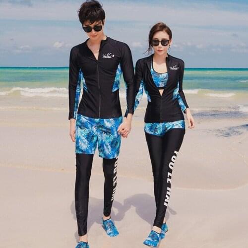 Womens Swimsuit Rash Guard Girls Women Windsurfing Diving Couple Ensemble Female Long Sleeve Pants Sun Protective Training Surf