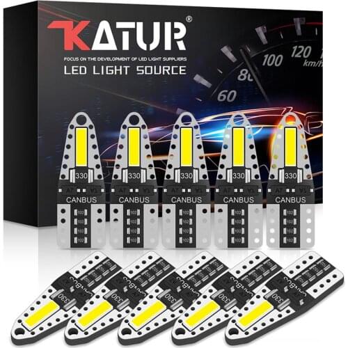 10x T10 W5W LED Canbus Bulbs 2SMD 7020 led Interior Lights for Toyota Corolla Avensis Yaris Rav4 Auris Hilux Prius Camry Celica