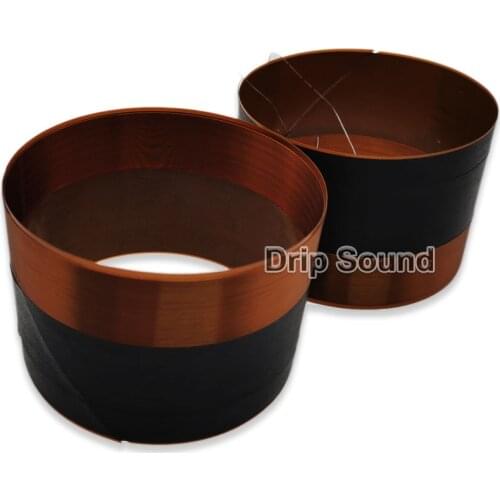 2pcs 100mm 100 Core 8ohm Bass Voice Coil Fiber Woofer Sound Drive Speaker Repair Parts