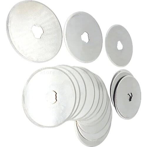 20pcs 45mm Rotary Cutter Spare Blade Rotary Cutter Blades Quilters Sewing Cut Fabric Leather Paper Cuts Fabric Paper Tarp Viny