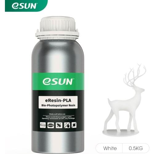 ESUN 3D Printer Biodegradable Resin for Photon UV Curing LCD 3D Printer LCD UV 405nm Photopolymer Plant-based 3D Resin 500g