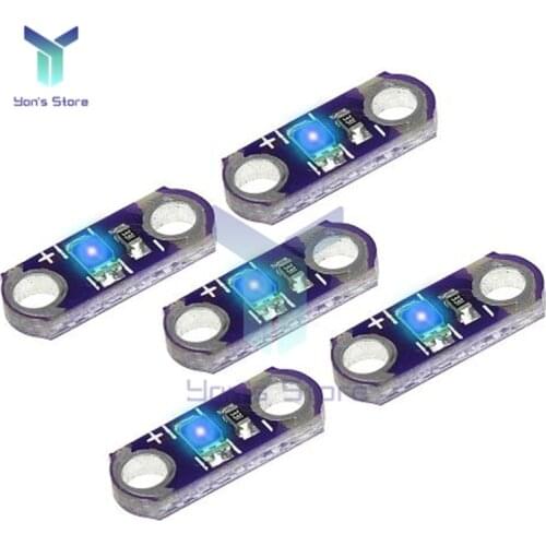 5Pcs 3-5V 40MA LilyPad Led Yellow/Green/White/Blue/Red Small LED Light Module For Arduino DIY KIT 3V-5V SMD DIY Kit High Quality