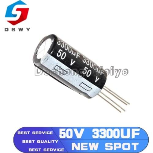 5PCS 50V3300UF 18*35MM 3300UF 50V 16*35 Aluminum Electrolytic Capacitor
