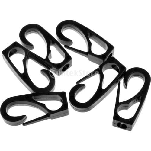 6 Pieces Durable Nylon 6mm Shock Cord Bungee Rope Snap Clip Hooks for Kayak Canoe Boat Dinghy Paddle Fishing Rod Leash