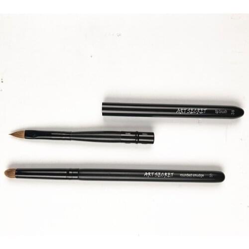 #13136 Pro Makeup Brushes Set Sable Hair &Silicon Head Lip &Round Smudge Brush Artsecret Brush