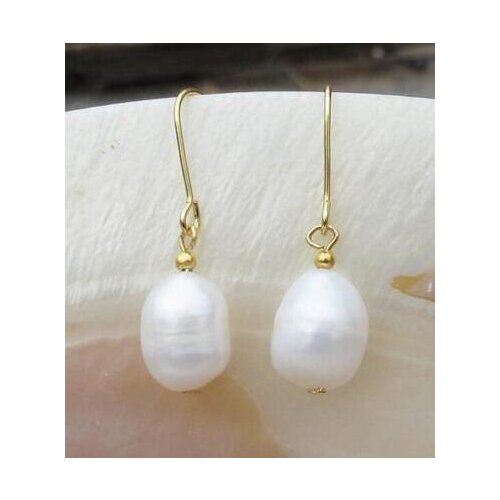 Free shipiing huge 9-11mm real photos AAA white Pearl Earring