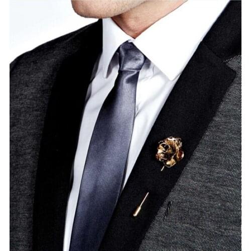 Fashion jewelry accessories pearl flower Stick label Pin Tie