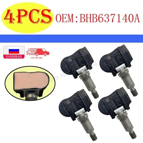 4 pcs/Lot BHB637140A BHB637140 433MHZ Tire Pressure Sensor TPMS For Mazda 2 3 5 6 CX-5 CX5 CX-6 CX6 CX-9 CX9 MX-5 Artz GS1D37140