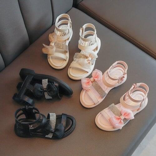 26-36 Spring Summer Children Shoes For Girl Boy 2021 New Casual Fashion Gladiator Active Kid Baby Toddler Leather Sandles