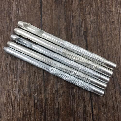2-4mm Hole Leather Punch Tools Leathercraft Steel Belt Punch Portable Leather Puncher Belt Accessories