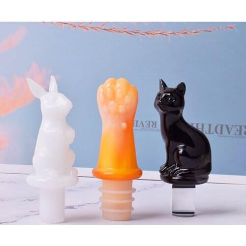 Wine Stopper Mold Silicone Wine Preservation Champagne Stopper Mold Decorative Wine Top Wine Sealer Mold