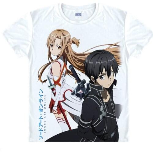 Alfheim Online ALO T-Shirt Titania Shirt colorful T shirts Anime Accessories shirt Print Womens T-Shirts Cosplay Anime t-shirt a