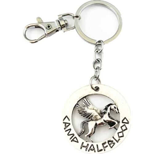 HBSWUI Percy Jackson Sea of Monsters Keychain Classic TV Movie Show High Quality Fshion Metal Jewelry Gifts for Woman Girl Men