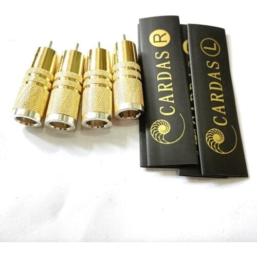 Hi-End 4pcs Silver plated RCA plug SRCA RCA Male interconnect cable Electrical plug 10mm for Hifi audio RCA cable