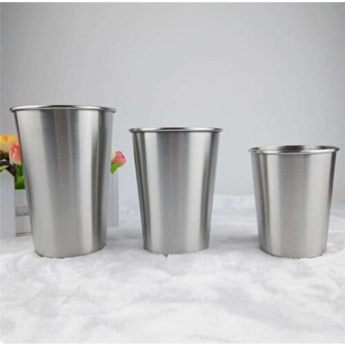 Coffee Beer Stainless Steel Pint Cups Water Tumblers Great for Kid And Adult