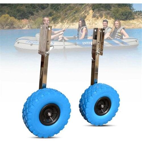 Hot Sales Stainless Steel Boat Transom Launching Wheel For Inflatable Boat Kayak Dinghy Yacht Raft Trolley Kayak Accessories