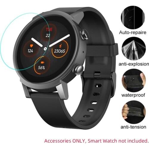 5pcs Soft TPU Clear Protective Film Smartwatch Guard For Ticwatch E3 Sport Smart Watch Screen Protector Cover Protection