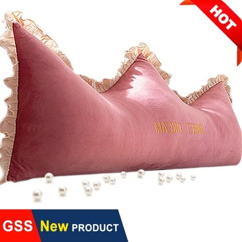 Softness Pink Velvet Lace Pillow Case Home Decor Cushion Covers Decorative Girls Baby Kids Backrest Back Seat Lumbar Pouf Futon