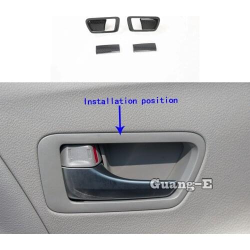 Car Cover Sticker Trim Door Inner Built Handle Bowl Frame Lamp Armrest Handrail 4Pcs For Toyota Sienna 2018 2019 2020