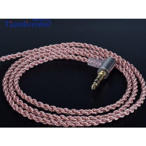 Upgrade HIFI MMCX Cable for Shure SE215 SE535 SE846 SE425 Earphone Headphone Wire with Heat Shrink Tubing for iPhone Android IOS