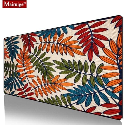 Persian Rug Plant Mouse Pad XXL Gamer Desk Mat Large Keyboard Pad Computer PC Padmouse Bohemian Gaming MousePad 90x40cm/70x30cm