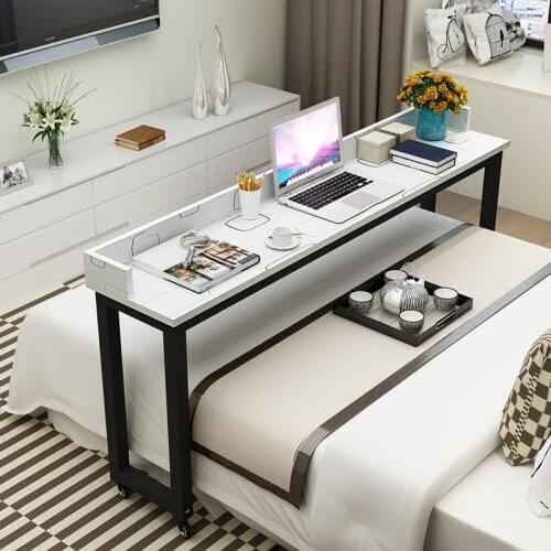 Simple laptop desk, cross bed desk, multi-functional and movable desk for two persons
