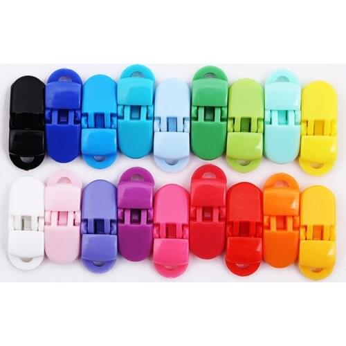 Sutoyuen New Arrival 5pcs 5mm Plastic Pacifier Clips Suspender Clip Grament Attache Sucette Soother Holder For Baby Cute S062-5