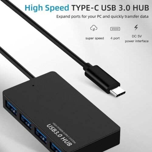 Type-C 4 in 1 USB 3.0 Ultra Slim Hub OTG Adapter For Macbook PC Laptop Power Supply OTG Computer Peripherals Accessories
