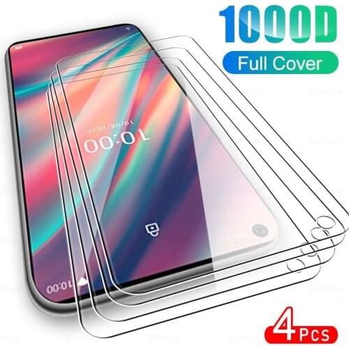 4Pcs HD Full Cover Protective Glass For Wiko 5 Plus Phone Glass Screen Protector Film For Wi Ko 4 Lite Y81 Y 81 4Lite 5Plus 2020