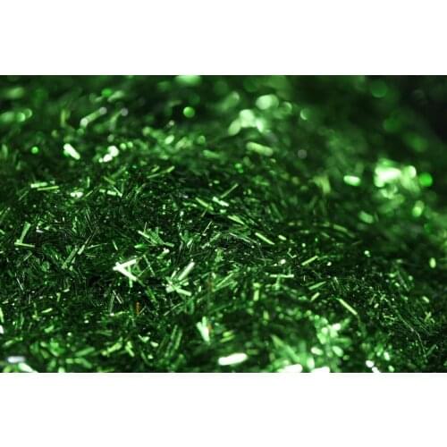 Green sequin glitter for slime, tinsel shape, bar shaped glitter, glitter wholesale craft supplies, bulk