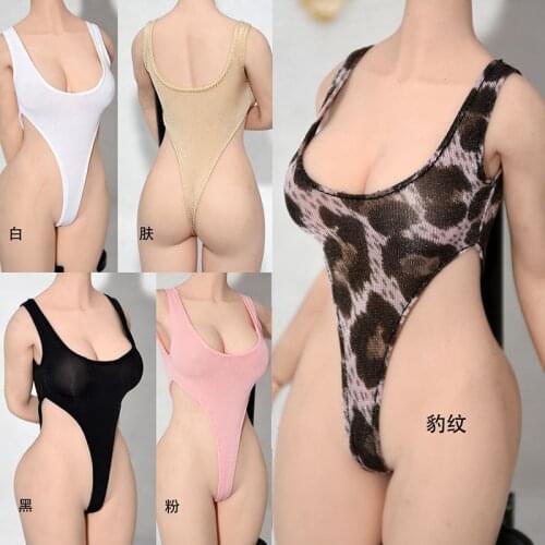 1/6 Female High Cross Ice Silk Swimsuit Soldier Wetsuit Model Fit 12'' Action Figure Body