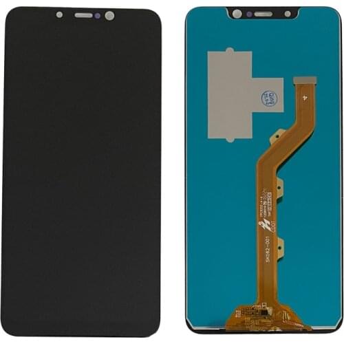 For Tecno Spark 3 Pro KB8 LCD Display With Touch Panel Screen Digitizer Glass Combo Assembly Replacement Parts 6.2 inches Black