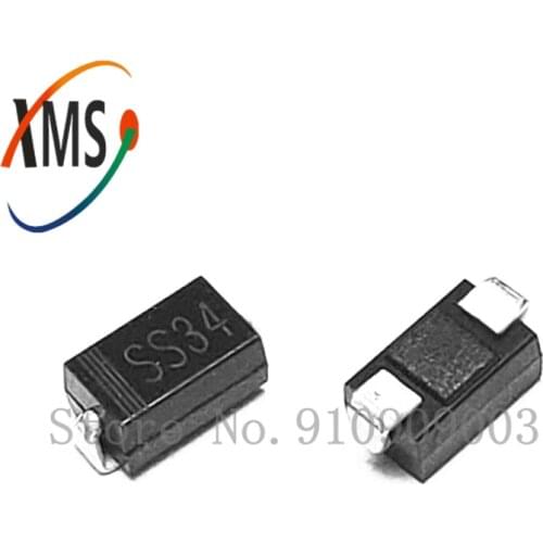 100pcs 1N5822 SMA SS34 smd do-214ac IN5822 Schottky diode ss34
