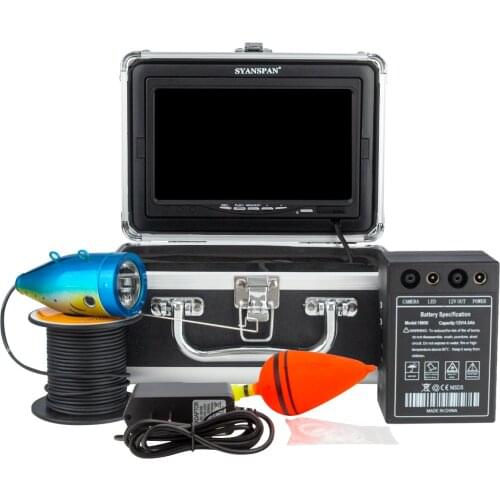 15m Fishing Camera Under Water Monitoring 7inch LCD Monitor Fish Finder Ice Fishing Process Total Control with 12 Infrared LED