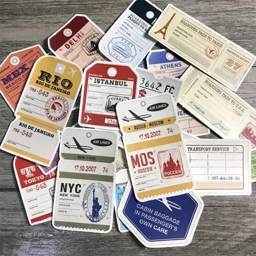 21PCS Bill label Sticker Decoration DIY Ablum Diary Scrapbooking Label Sticker Cute Stationery