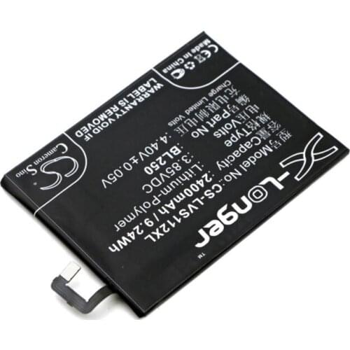 Cameron Sino 2400mAh battery for LENOVO S1a40 S1a40 Dual SIM TD-LTE S1c50 S1c50 Dual SIM TD-LTE Vibe S1 BL250