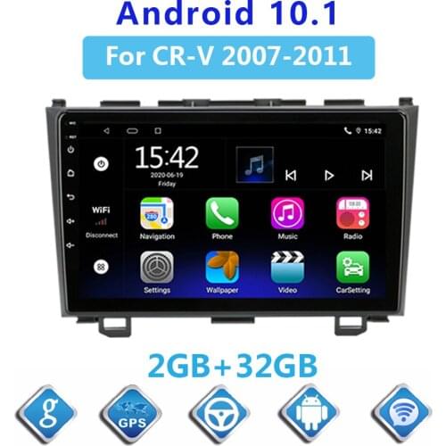 Android 10.1 2Din Car Radio GPS Navigation Auto For Honda CRV 2007 2008 2009 2010 2011 Multimedia Player Head Unit stereo wifi