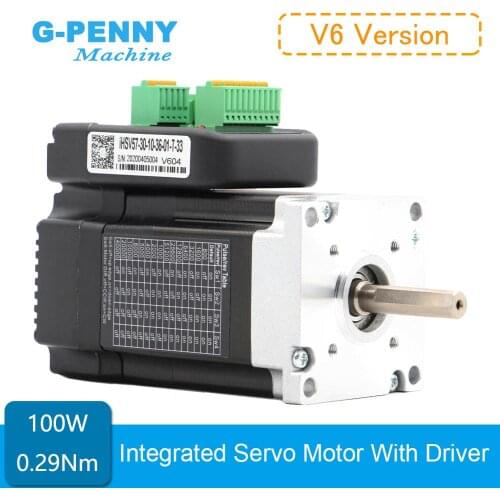 Free Shipping! Nema23 100w 3000rpm Integrated Servo Motor with Drive 0.29Nm 41Oz-in 36vDC 6.0A 57x76mm