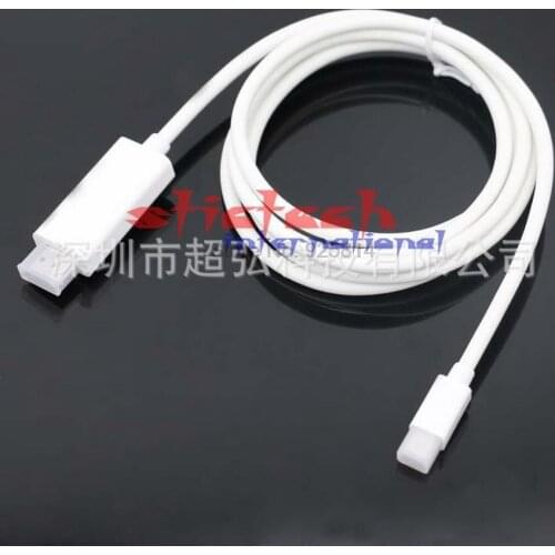 By dhl or ems 50pcs 1.8m Mini DisplayPort Display Port mini DP Male to HDMI Male Converter cable For Apple Mac