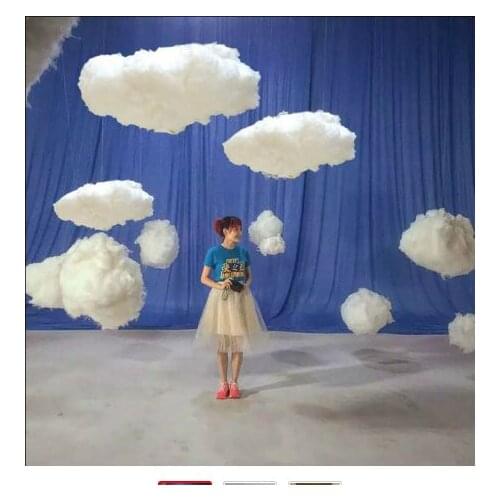 White cotton cloud decoration article cloud for wedding birthday party Grand Event backdrops chrismas new year hanging supplies