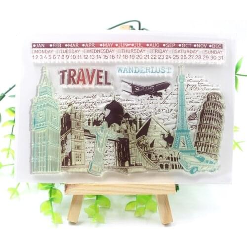 KSCRAFT Travel Transparent Clear Silicone Stamps for DIY Scrapbooking/Card Making/Kids Fun Decoration Supplies M59