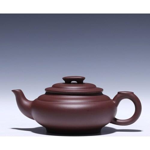 Yixing Zisha pot Folk artist all handmade authentic teapot purple mud heart bridge pot wholesale
