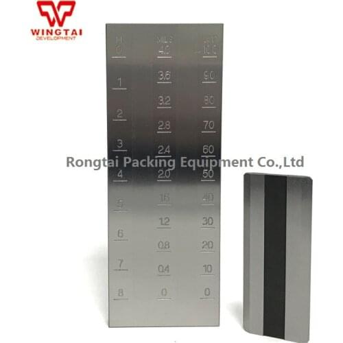 PUSHEN Stainless Steel Double Groove Fineness Gauge Grindometer 0-100um