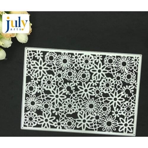 Julyarts Faceplate Flowers DIY Metal Cutting Dies Stencil Scrapbooking Photo Album Decor Embossing Cards Making DIY Crafts