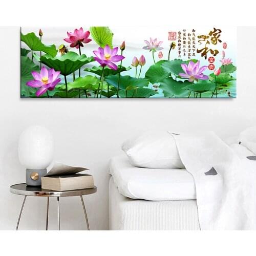 Chinese Style Canvas Paintings Wall Lotus Art Prints Poster Living Room Decor Decorative Paintings On The Wall Home Decor