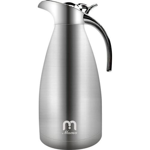 Holding Pot MUMO Homeuse 304 Stainless Steel Vacuum Cup Teapot Vacuum cold-keeping and heat-keeping kettle 2L Coffee pot
