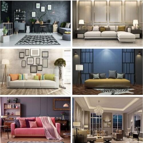 Laeacco Living Room Sofa Blanket Baby Child Interior Photo Backgrounds Wooden Bookshelf Photography Backdrops For Photo Studio