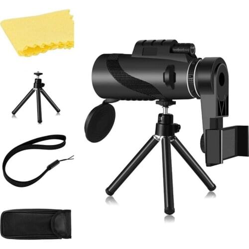 12X50 Monocular Telescope, Waterproof High Power Monocular with Smartphone Holder , for Outdoor Bird Watching Hunting