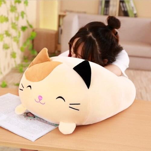 Soft Animal Cartoon Pillow Cushion Cute Fat Cat Penguin Pig Frog Plush Toy Stuffed Lovely Kids Birthyday Gift Animal Crossing
